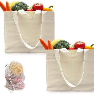 Bolsas de comestibles reutilizables, asas dobles anchas, 6 bolsillos interiores, bolsas de compras de lona, resistentes, plegables, lavables, Bolsas de comestibles reutilizables, asas dobles anchas, 6 bolsillos interiores, bolsas de compras de lona, resistentes, plegables, lavables,