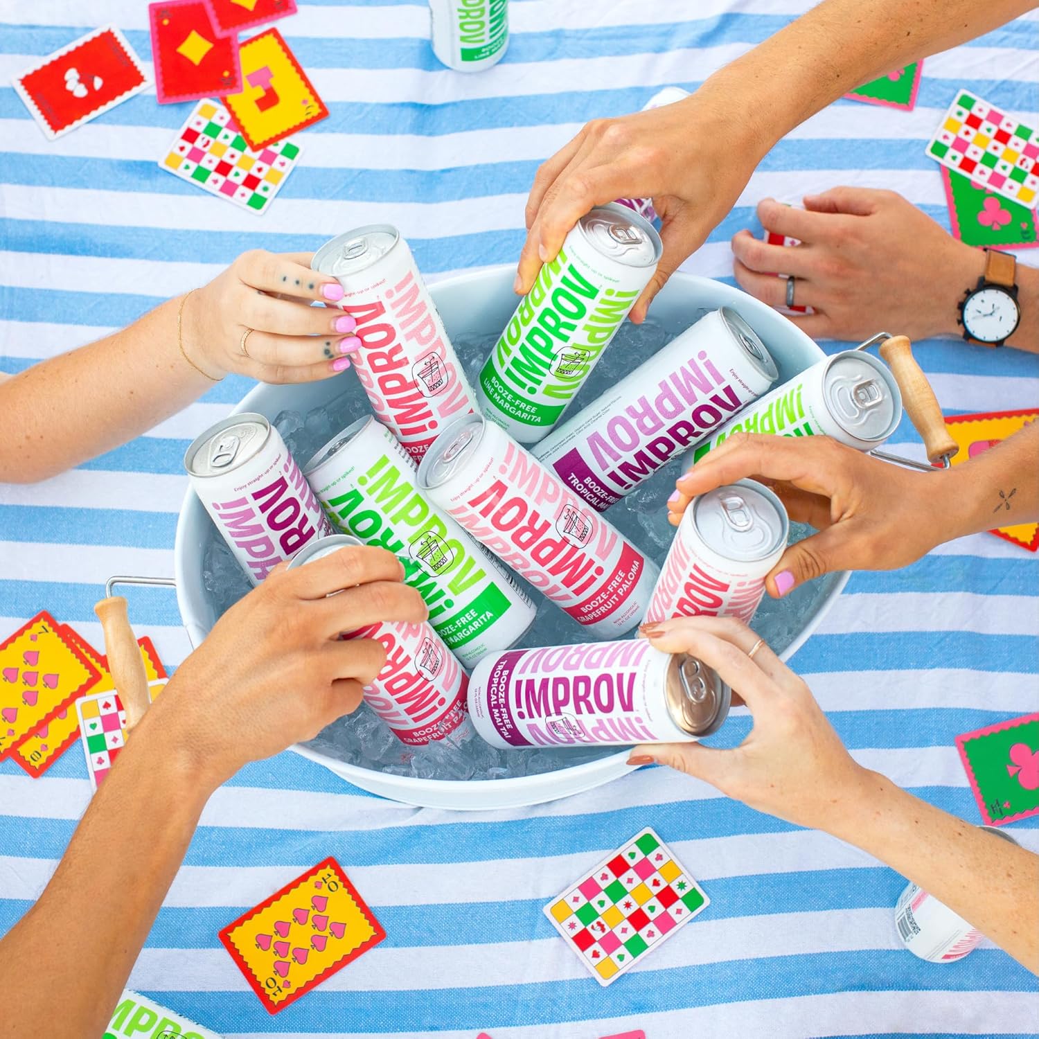IMPROV Cócteles sin alcohol, bebida sin alcohol de 12 onzas, mezclador de bebidas sin alcohol, vegano, sin gluten, cero prueba (paquete de 4)