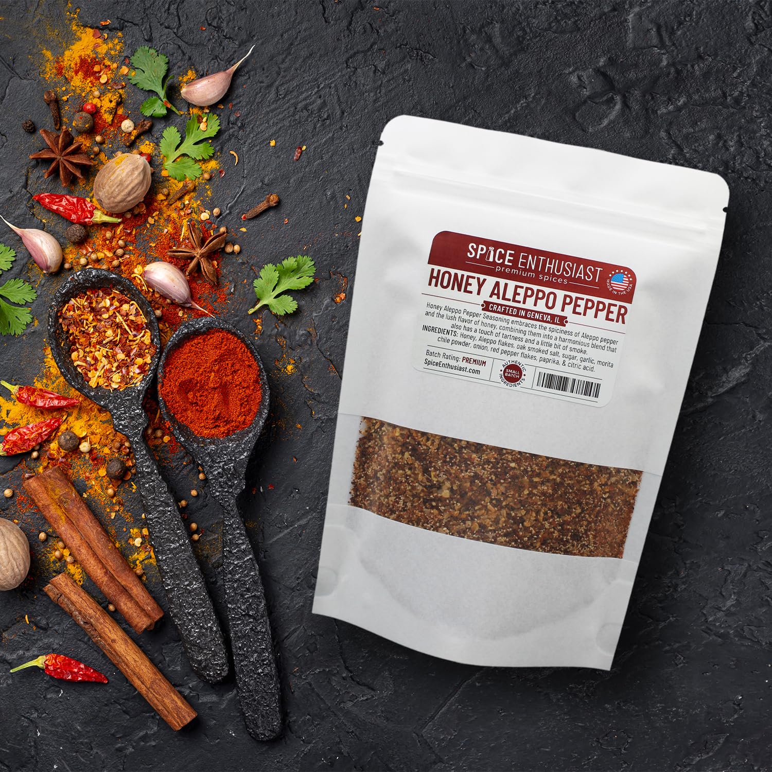 Spice Enthusiast Condimento de pimienta de Alepo Miel – 8 oz