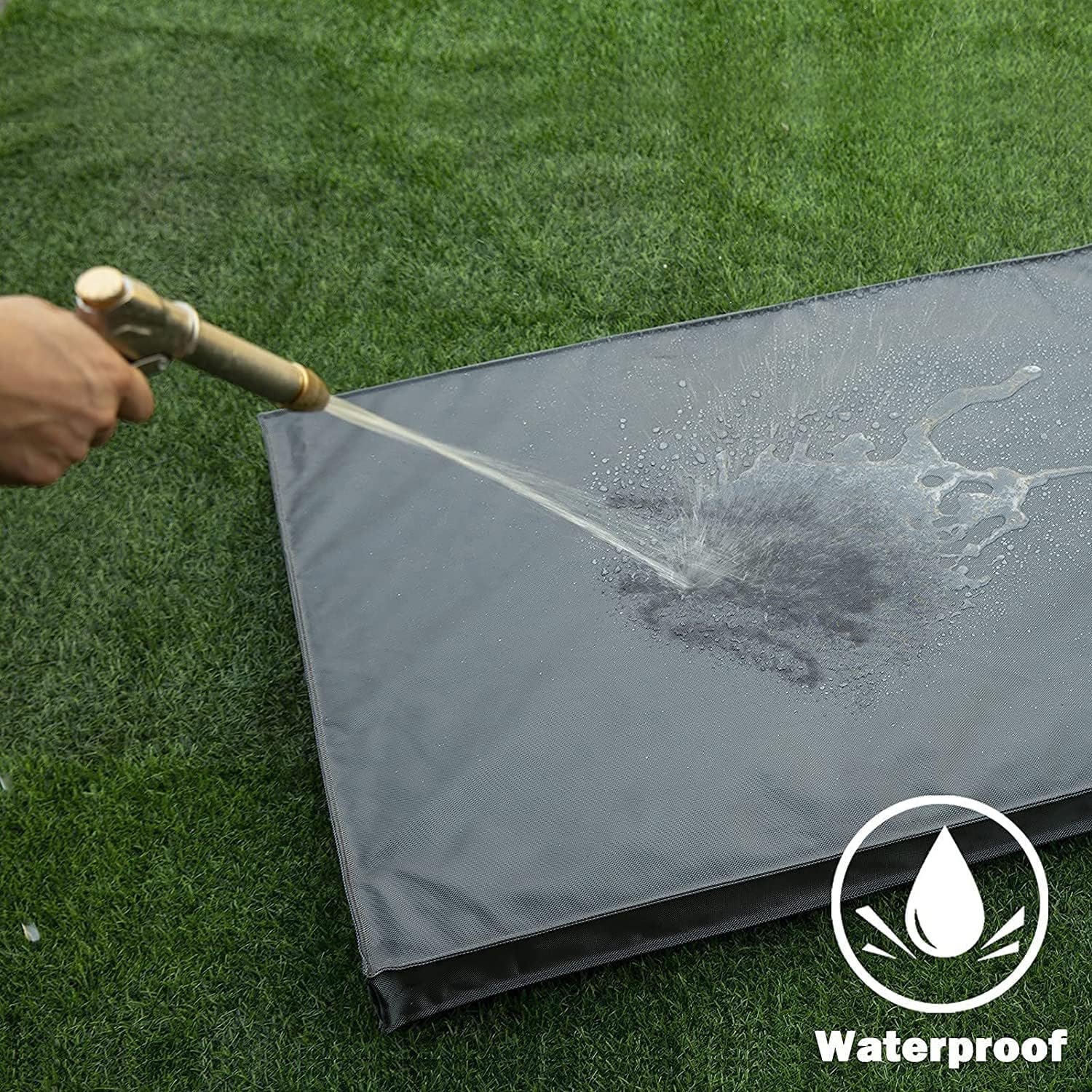 Tail Stories Cama para perros para todo tipo de clima, cama impermeable para perros grandes, cama ortopédica de espuma de huevo para mascotas con