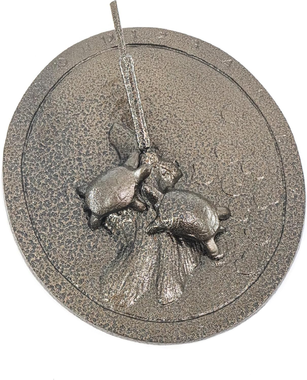 Reloj de sol tortuga, bronce envejecido
