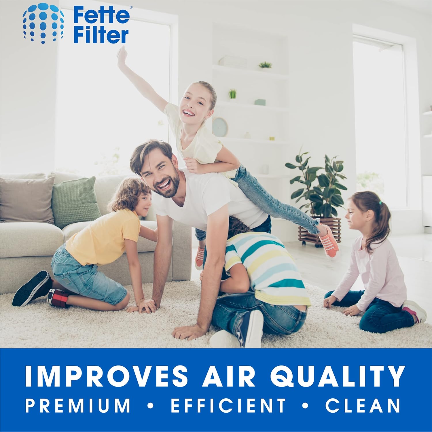 Fette Filter – Filtro de repuesto D480 Premium True Hepa H13 D4 compatible con el purificador de aire Winix D480 Número de pieza 1712-0100-02,