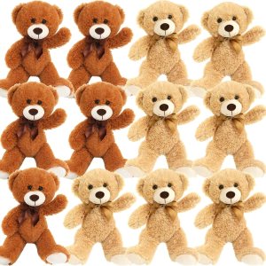 MorisMos Paquete de 12 animales de peluche para niños de 14 pulgadas, osos de peluche suaves a granel para baby shower, animales de peluche a granel MorisMos Paquete de 12 animales de peluche para niños de 14 pulgadas, osos de peluche suaves a granel para baby shower, animales de peluche a granel