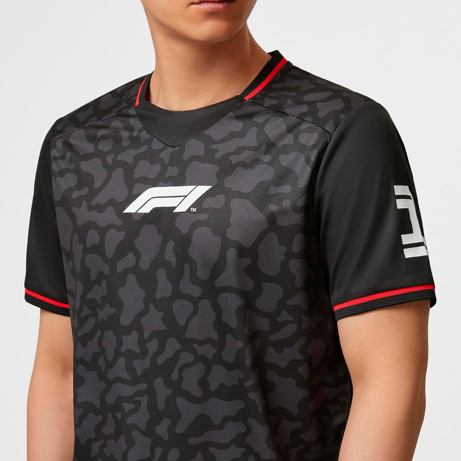 Colección Fórmula 1 – Camiseta deportiva F1 Camo – Negro – Talla M, Negro –