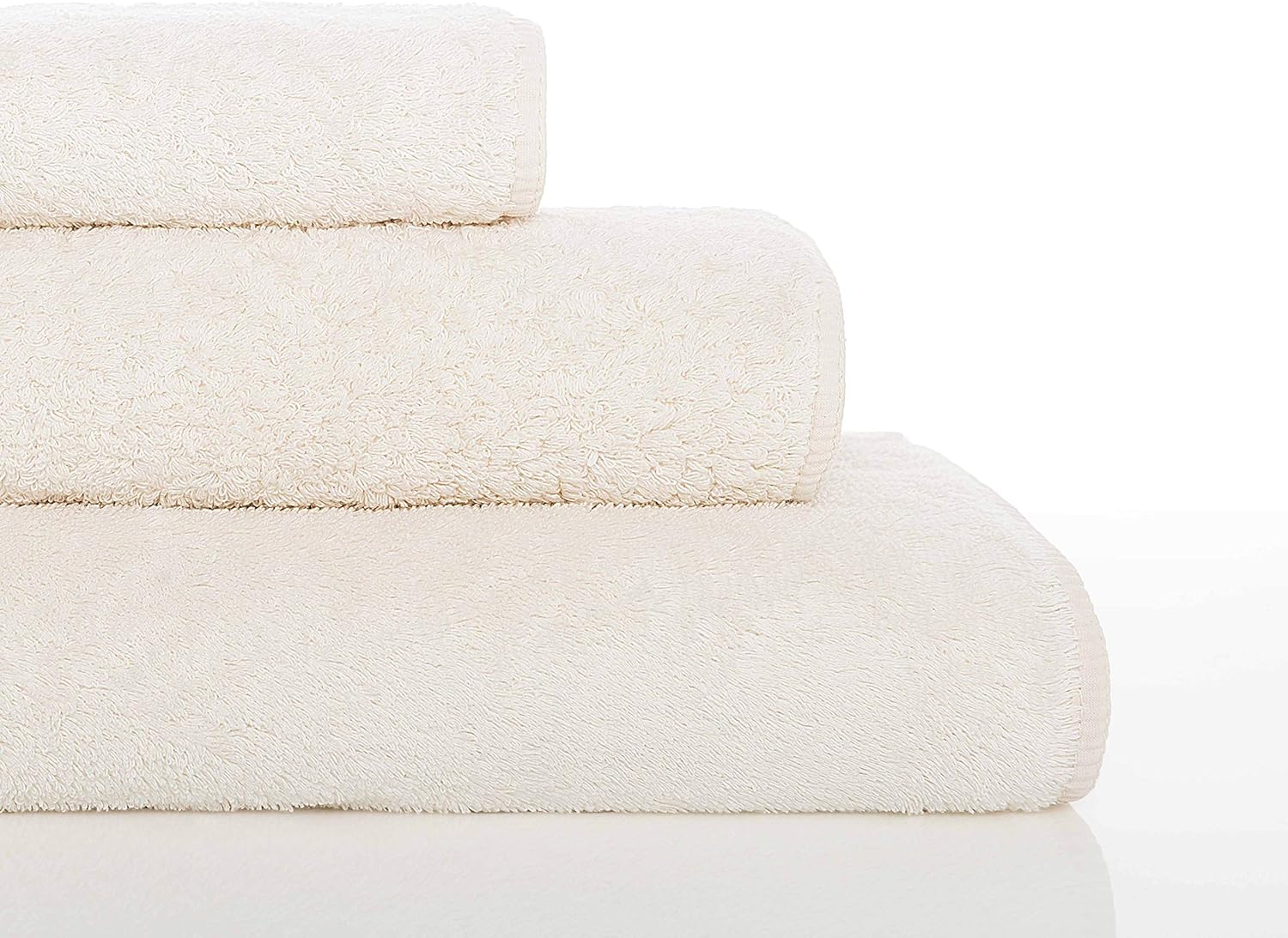 Graccioza – Toallas largas de doble bucle (28 x 55 pulgadas, natural), 100% algodón egipcio de 700 GSM, toalla de baño elegante, suave para el