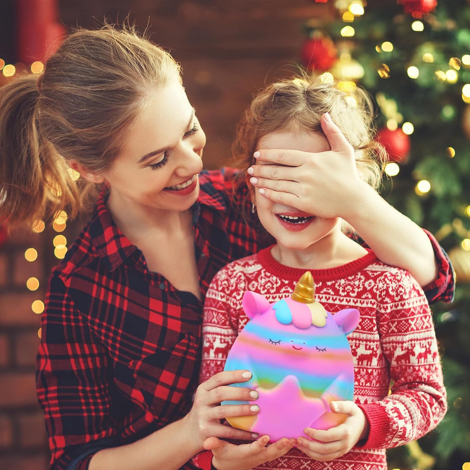 Alcancía de unicornio para niñas, bonita alcancía irrompible de resina con calcomanías y pulsera, juego de pulseras para niños pequeños, regalo de