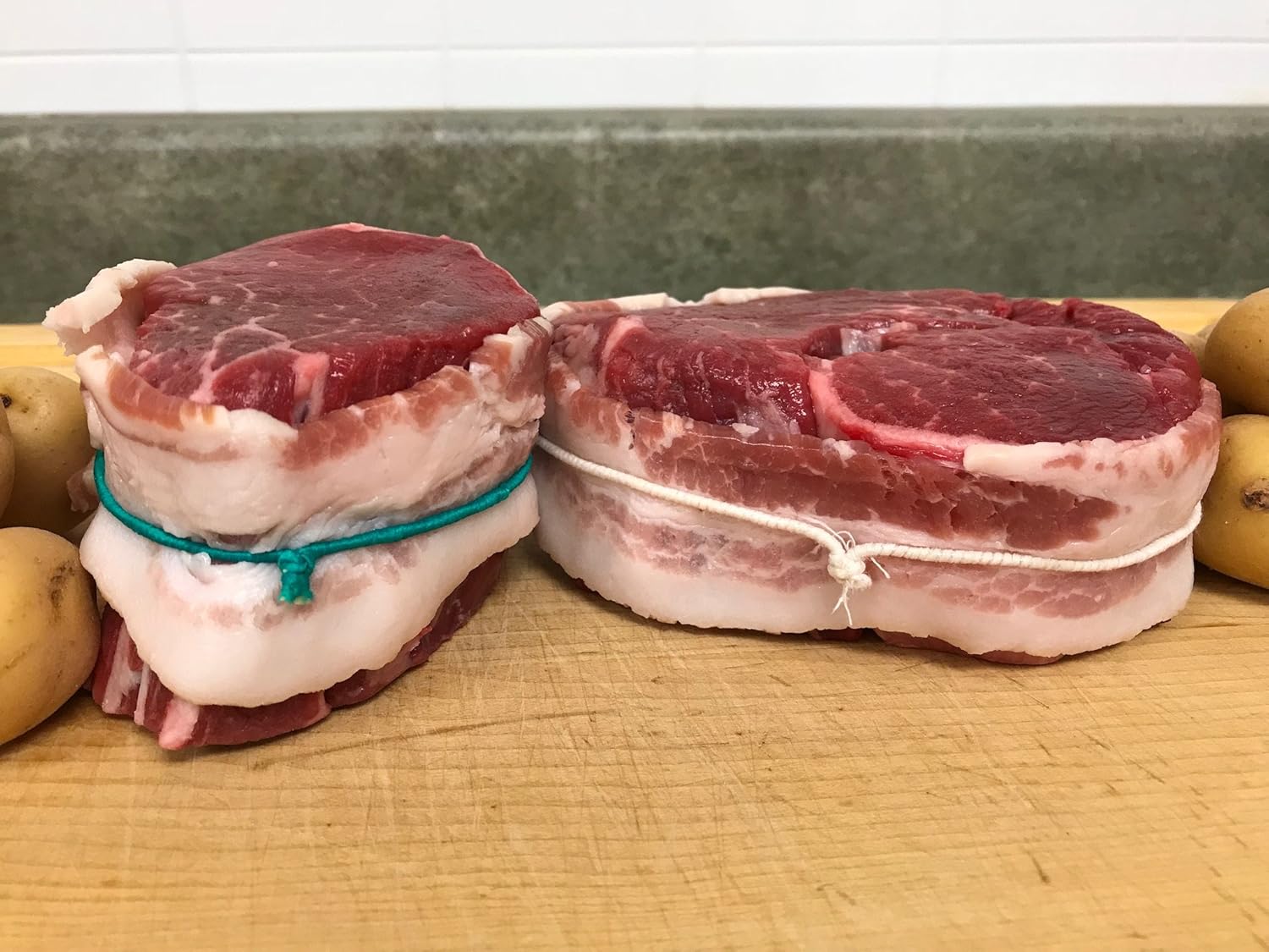 Cuerdas elásticas gourmet 5 pulgadas verde, 5 pulgadas azul, 5 pulgadas amarillo o 6 pulgadas blanco resistente (paquete pequeño o bolsa a granel)