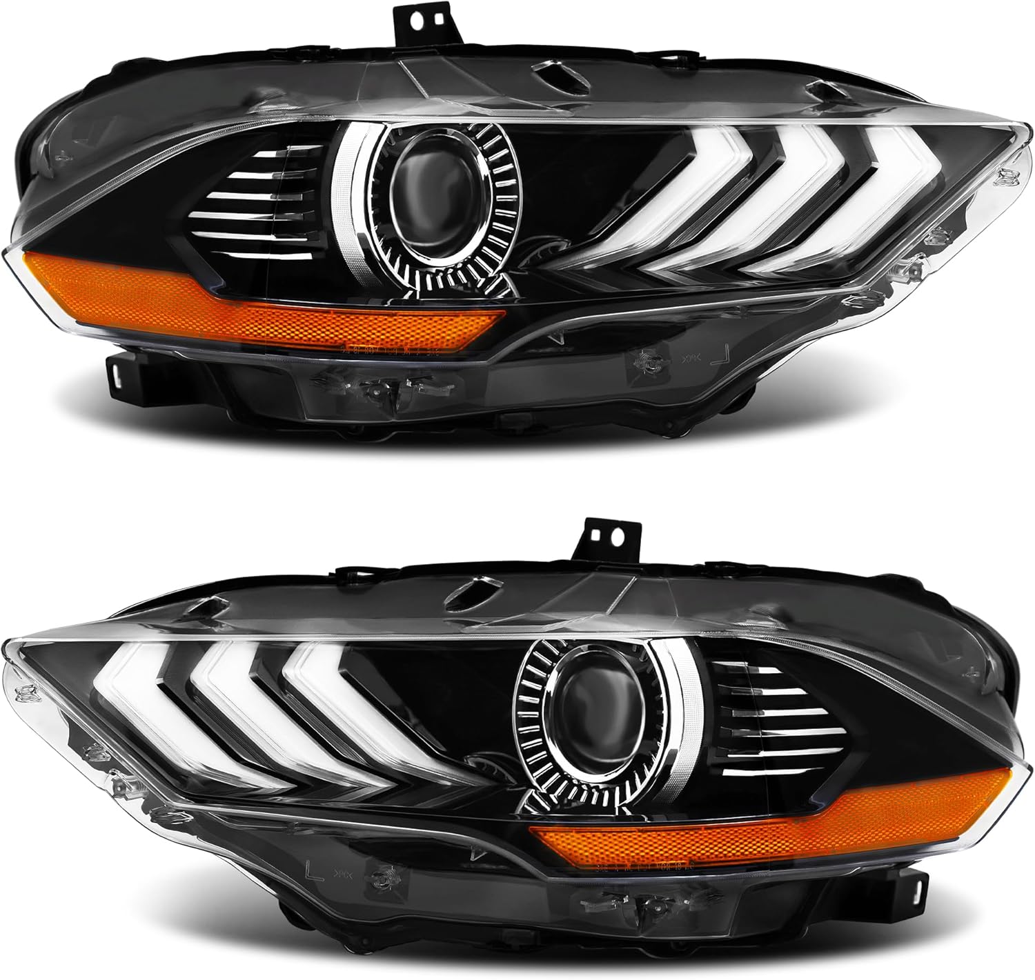 Conjunto de faros delanteros para 2018 Mustang 2019 Mustang 2020 Mustang 18 Mustang 19 Mustang 20 Ford Mustang 2018-2020 18-20 Mustang faro con luz