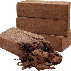 4 piezas de ladrillo de coco comprimido, ladrillo de turba de coco comprimido natural, sustrato de fibra de coco con bajo EC y equilibrio de pH para 4 piezas de ladrillo de coco comprimido, ladrillo de turba de coco comprimido natural, sustrato de fibra de coco con bajo EC y equilibrio de pH para