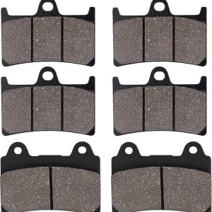 SOLLON Pastillas de freno delanteras y traseras para Yamaha XV1700 RoadStar 2004-2009, XV1700 Road Star Midnight Silverado 2004-2007, XV1700 SOLLON Pastillas de freno delanteras y traseras para Yamaha XV1700 RoadStar 2004-2009, XV1700 Road Star Midnight Silverado 2004-2007, XV1700