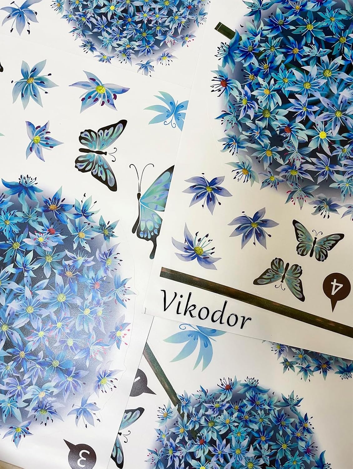 Calcomanías de pared de flores, calcomanías de pared florales extraíbles para despegar y pegar, calcomanías de pared de flores extraíbles,