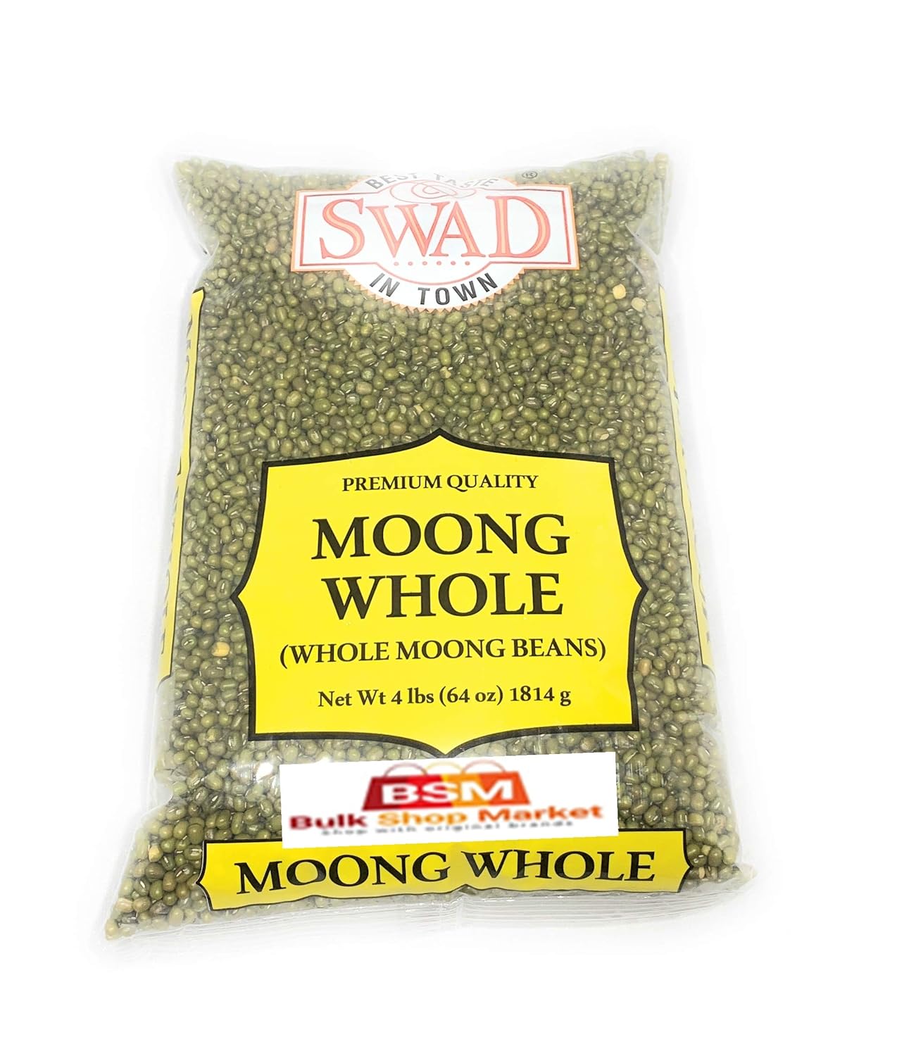 Great Bazaar Swad Whole Big Moong, 4 libras
