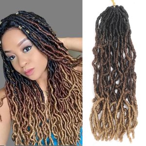 Rastas de cabello sintético de ganchillo ombré, 1 paquete de rastas suaves de color marrón ombré, trenzas de ganchillo de 14 pulgadas, cabello de Rastas de cabello sintético de ganchillo ombré, 1 paquete de rastas suaves de color marrón ombré, trenzas de ganchillo de 14 pulgadas, cabello de