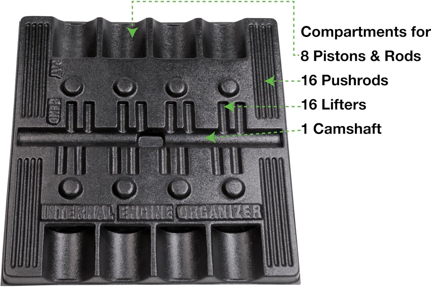 GOODSON Bandeja organizadora para piezas de bloque pequeño Chevy  24 x 25 x 1-12 pulgadas