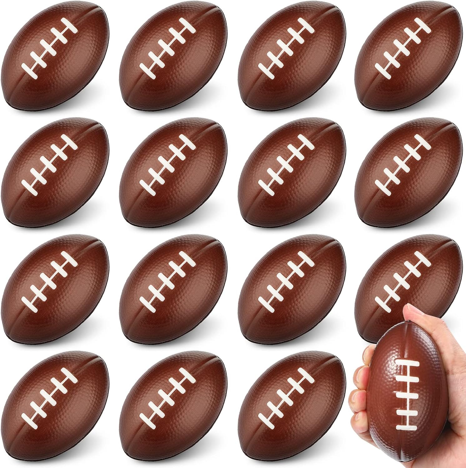 Pelotas de fútbol de espuma para el estrés, juguetes pequeños, decoraciones de fiesta de fútbol, fútbol pequeño, espuma deportiva, fútbol para