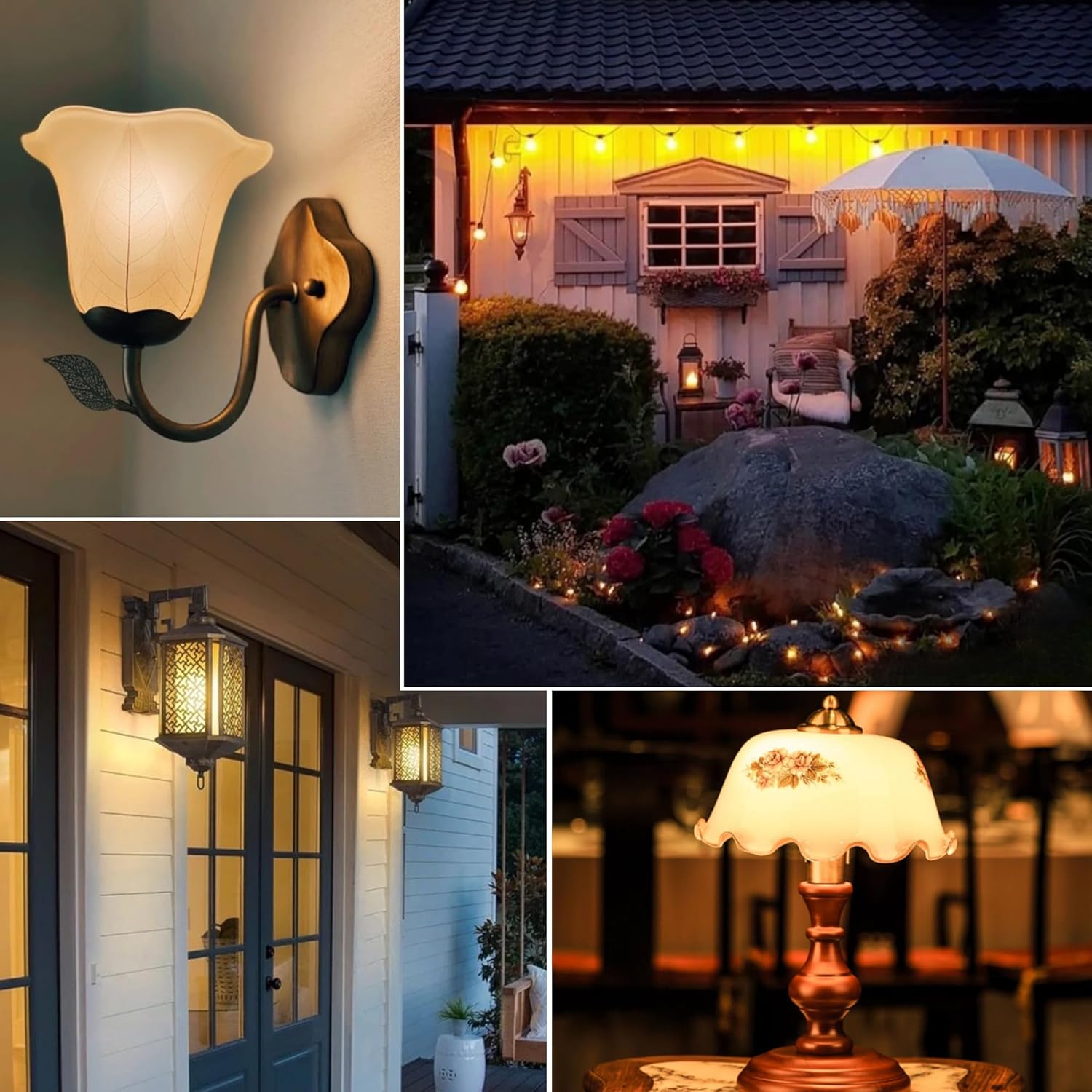 Bombillas LED pequeñas E26 ámbar, bombilla Edison pequeña de 1 W, incandescente de 10 W, bombillas decorativas de bajo vatio, 2200 K blanco cálido