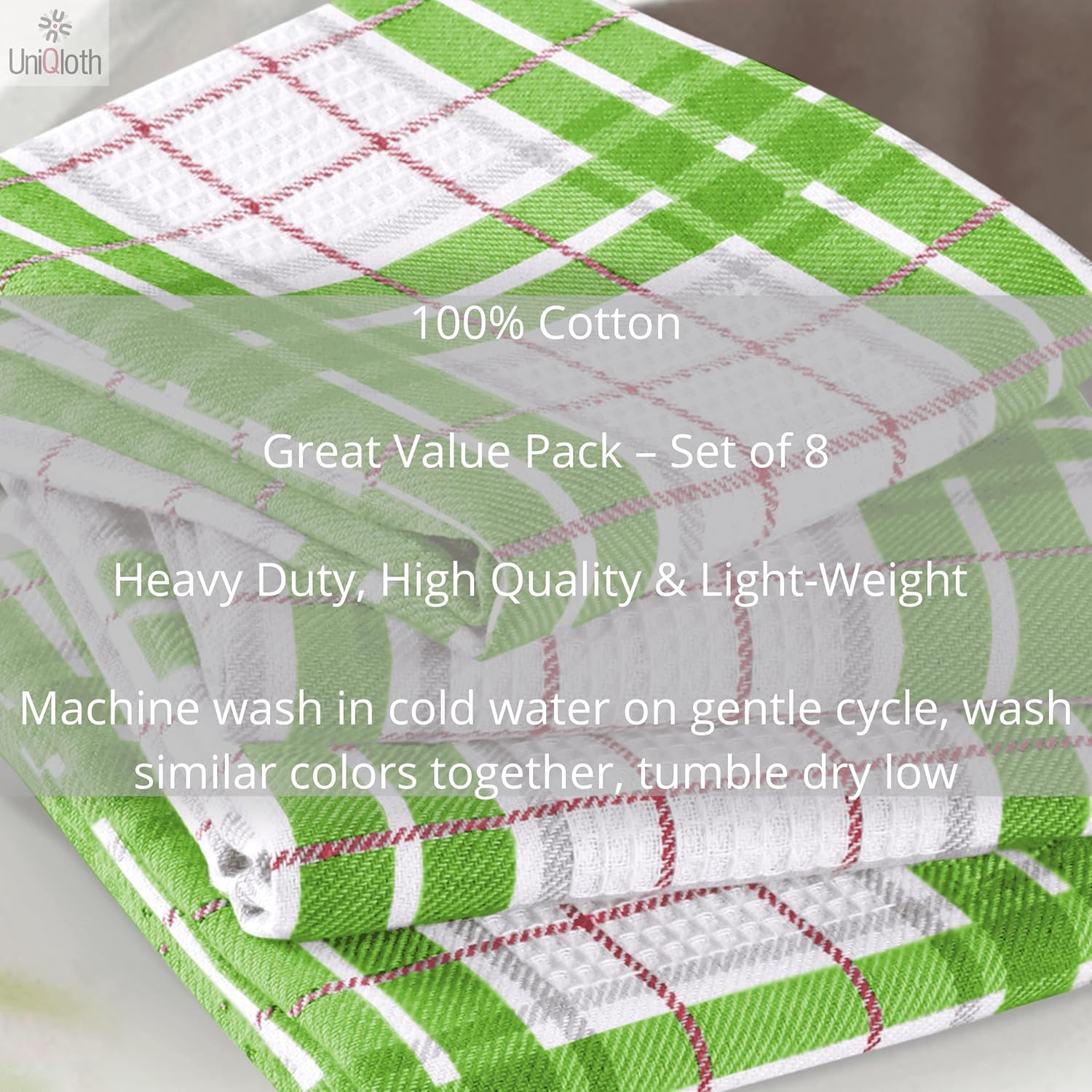 UniQloth Toallas de cocina para secar los platos, toallas de cocina de granja para colgar, 100% algodón, suaves y absorbentes, toallas de mano para