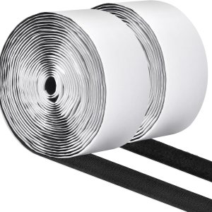 Cinta de gancho y bucle de 2 pulgadas x 16.4 pies con adhesivo, tiras de cinta de nailon resistente de nailon con adhesivo, tiras autoadhesivas de Cinta de gancho y bucle de 2 pulgadas x 16.4 pies con adhesivo, tiras de cinta de nailon resistente de nailon con adhesivo, tiras autoadhesivas de