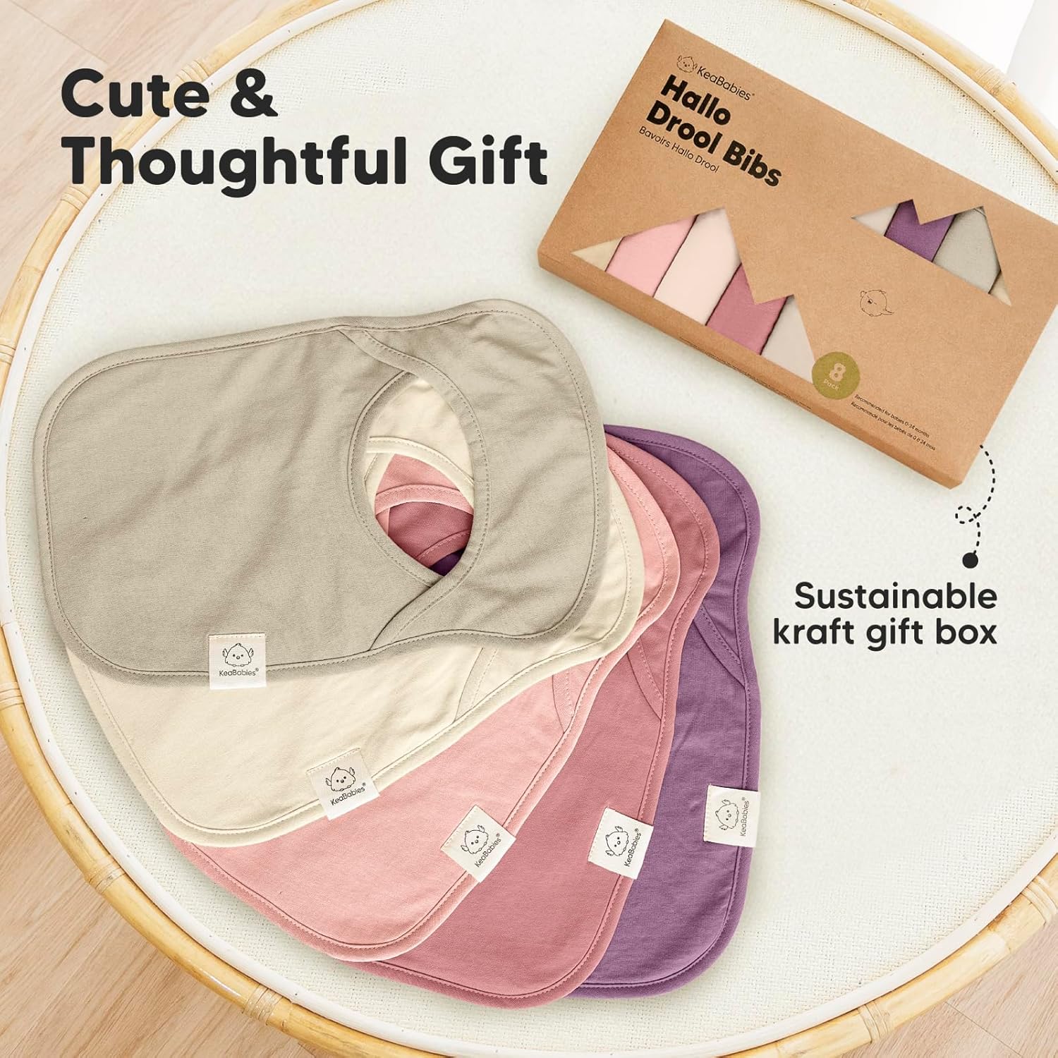 Paquete de 8 baberos para bebés para niños y niñas, baberos sin botones para bebé, bebé, babero para niña, baberos para bebé, baberos bandana para