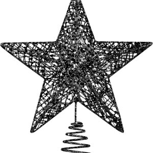 URATOT Decoración de árbol de Navidad con purpurina de metal para decoración del hogar URATOT Decoración de árbol de Navidad con purpurina de metal para decoración del hogar