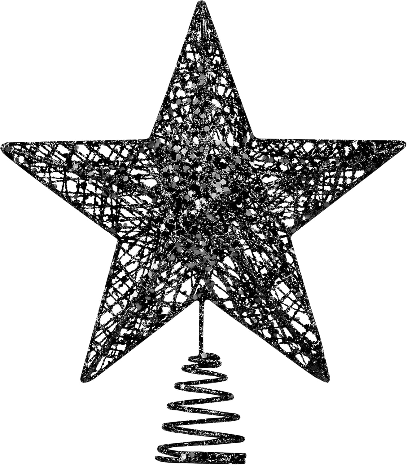 URATOT Decoración de árbol de Navidad con purpurina de metal para decoración del hogar