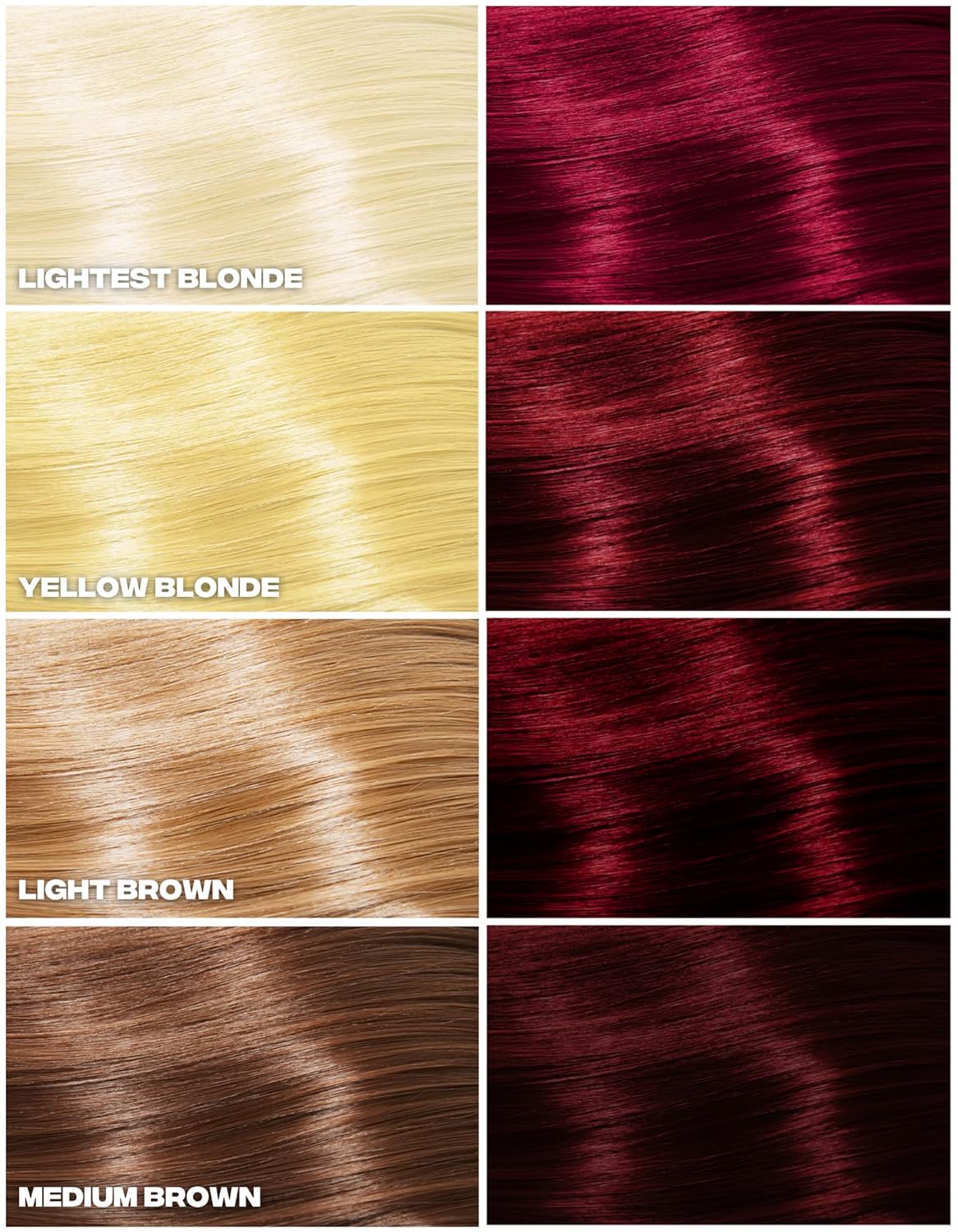 Good Dye Young Tinte rojo semipermanente para el cabello (todo en esto junto)  Color temporal de cabello protector UV dura de 15 a 24 lavados  Tinte