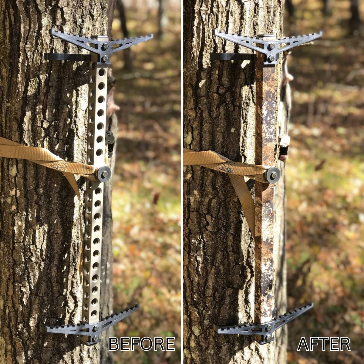 Cinta silenciadora Smoke Camo  Tela silenciadora autoadhesiva  Ideal para silenciar todo tu equipo de caza de metal y accesorios  (rollo de 2.125 x