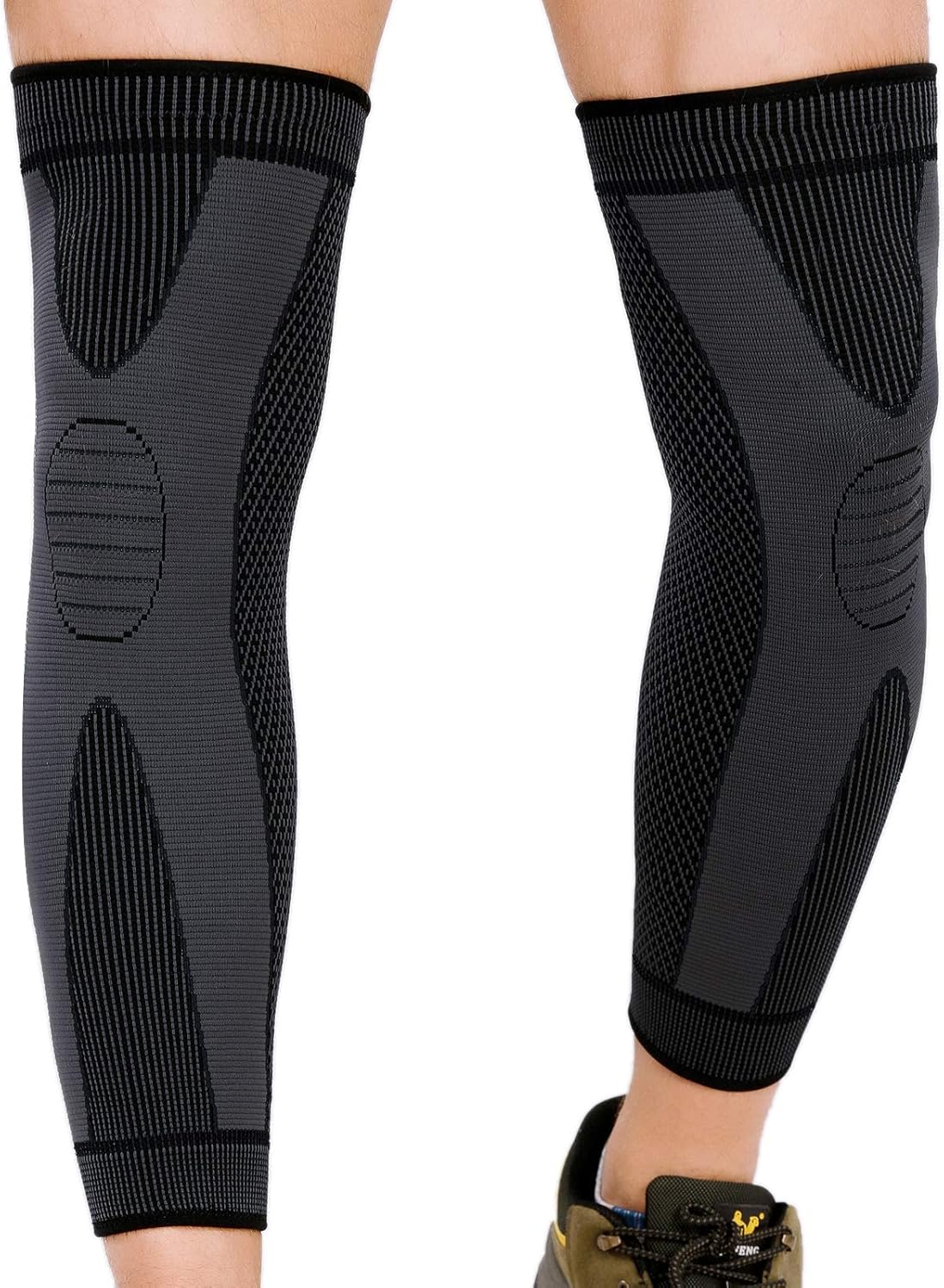Mangas de compresión de pierna completa para hombres y mujeres, rodillera larga, protector de soporte para correr, baloncesto, ciclismo, deporte,