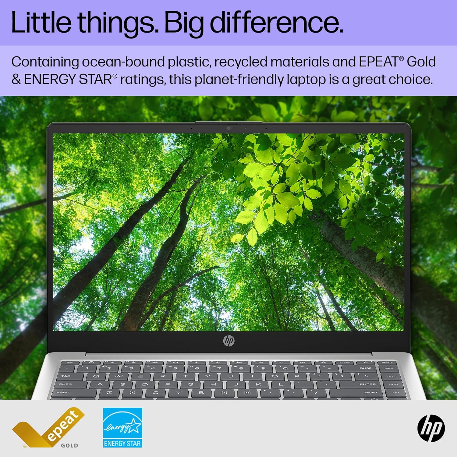 HP Laptop Essential 2024, pantalla FHD IPS de 14 pulgadas, procesador Intel de cuatro núcleos de hasta 3.7 GHz, memoria de 8 GB, SSD de 256 GB, KB