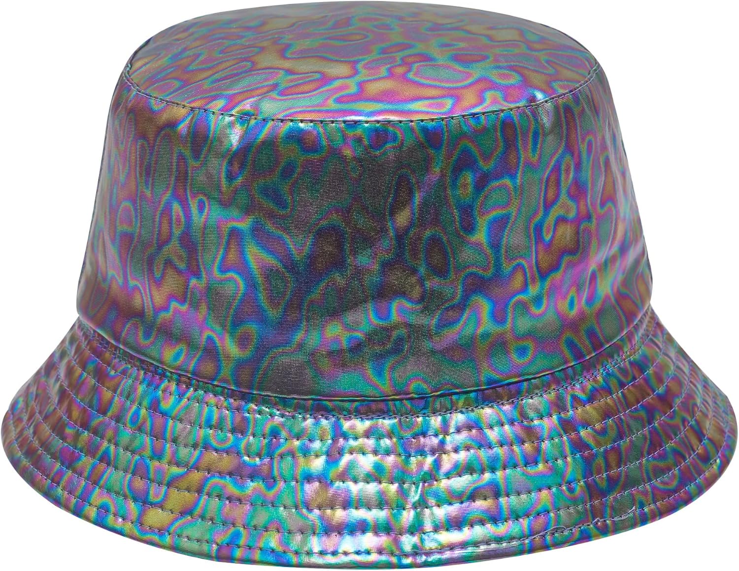 ZLYC Sombrero unisex de moda para pescadores de piel sintética impermeable