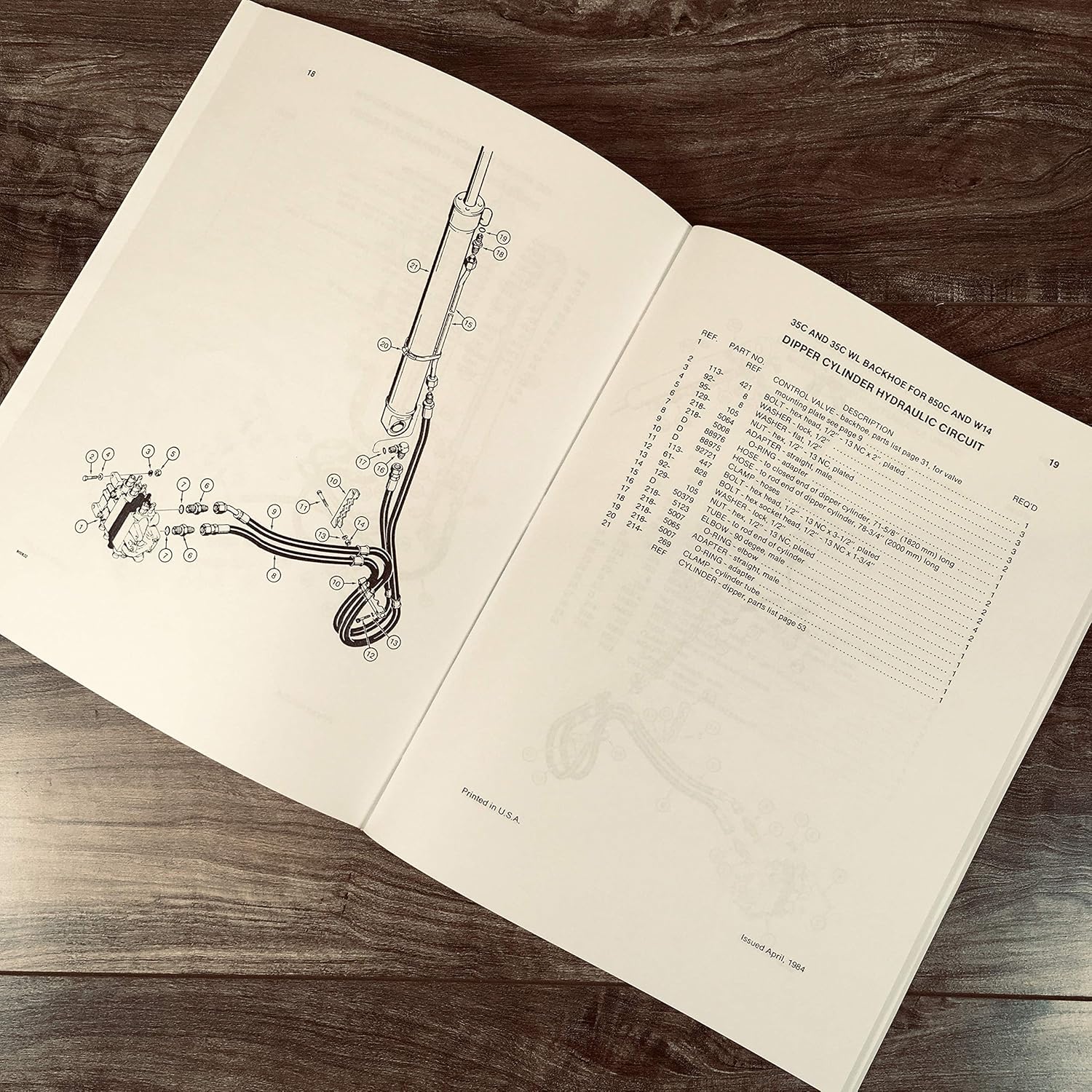La retroexcavadora del modelo 35C 35C-Wl de la serie del caso de J I parte el catálogo manual Ck para 850C W14