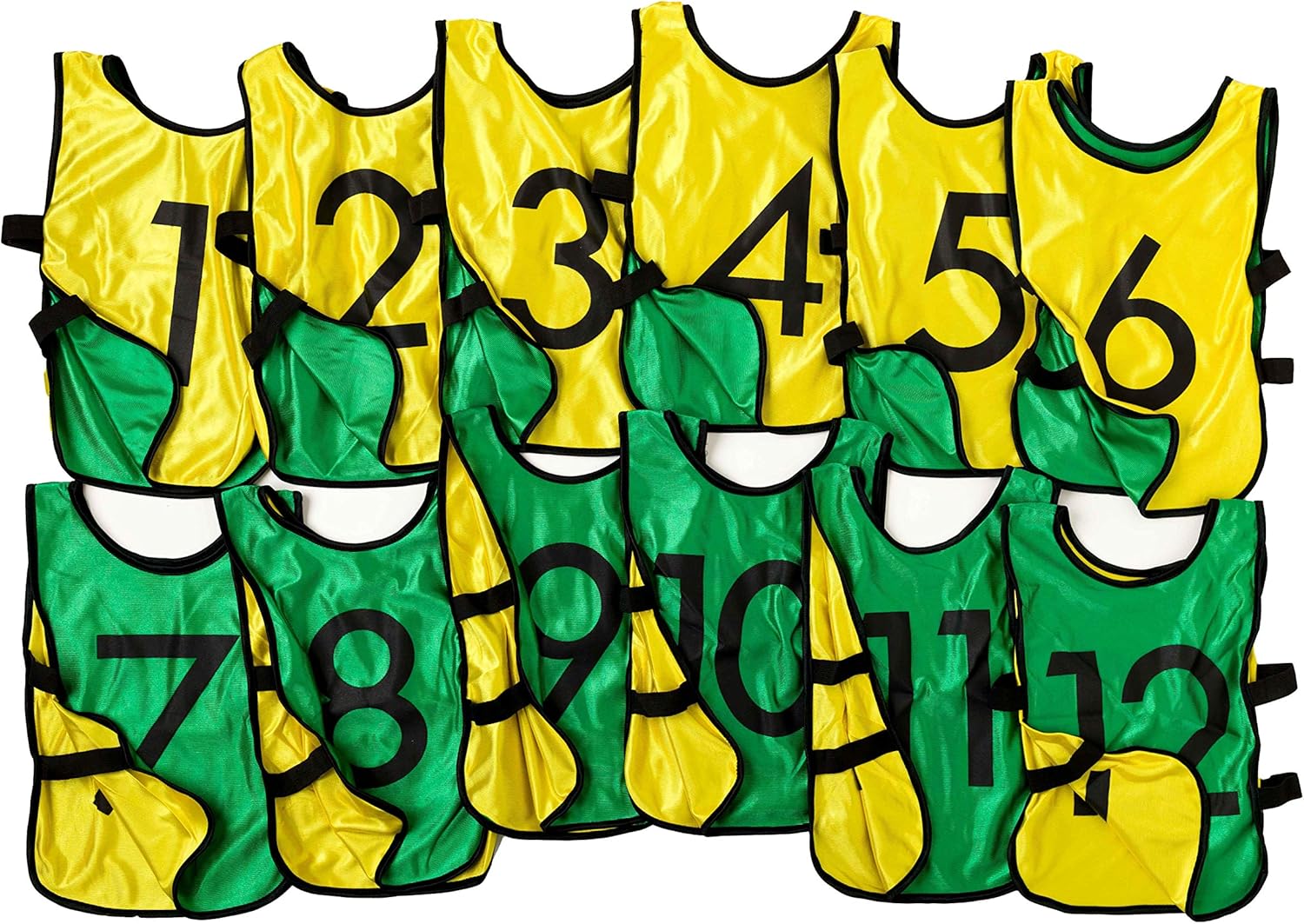 Pinnies – Chalecos de práctica numerados reversibles para fútbol, baloncesto, pruebas, ligas, adultos y niños