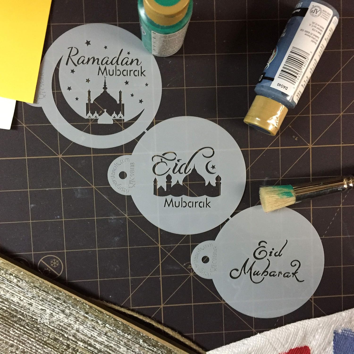 Juego de plantillas de galletas Eid Mubarak de Designer Stencils