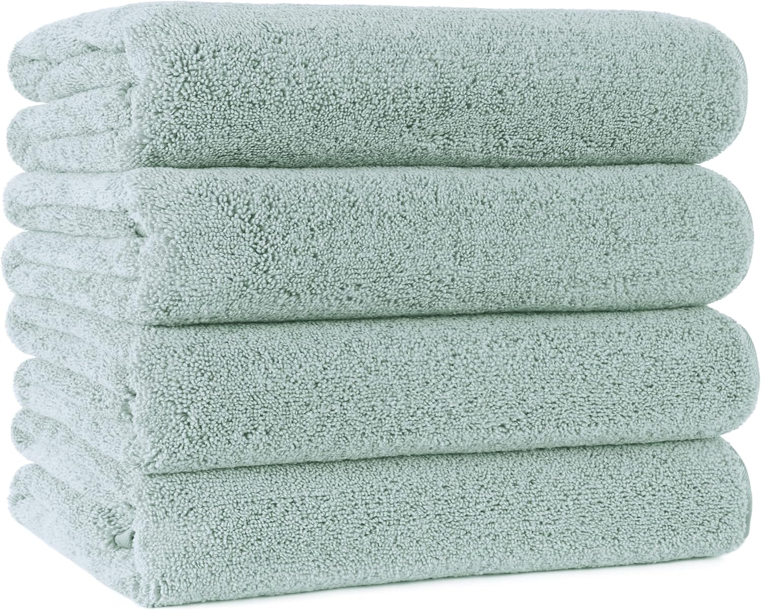 Polyte Premium – Toalla de baño de microfibra de 57 x 30″, juego de 4 unidades