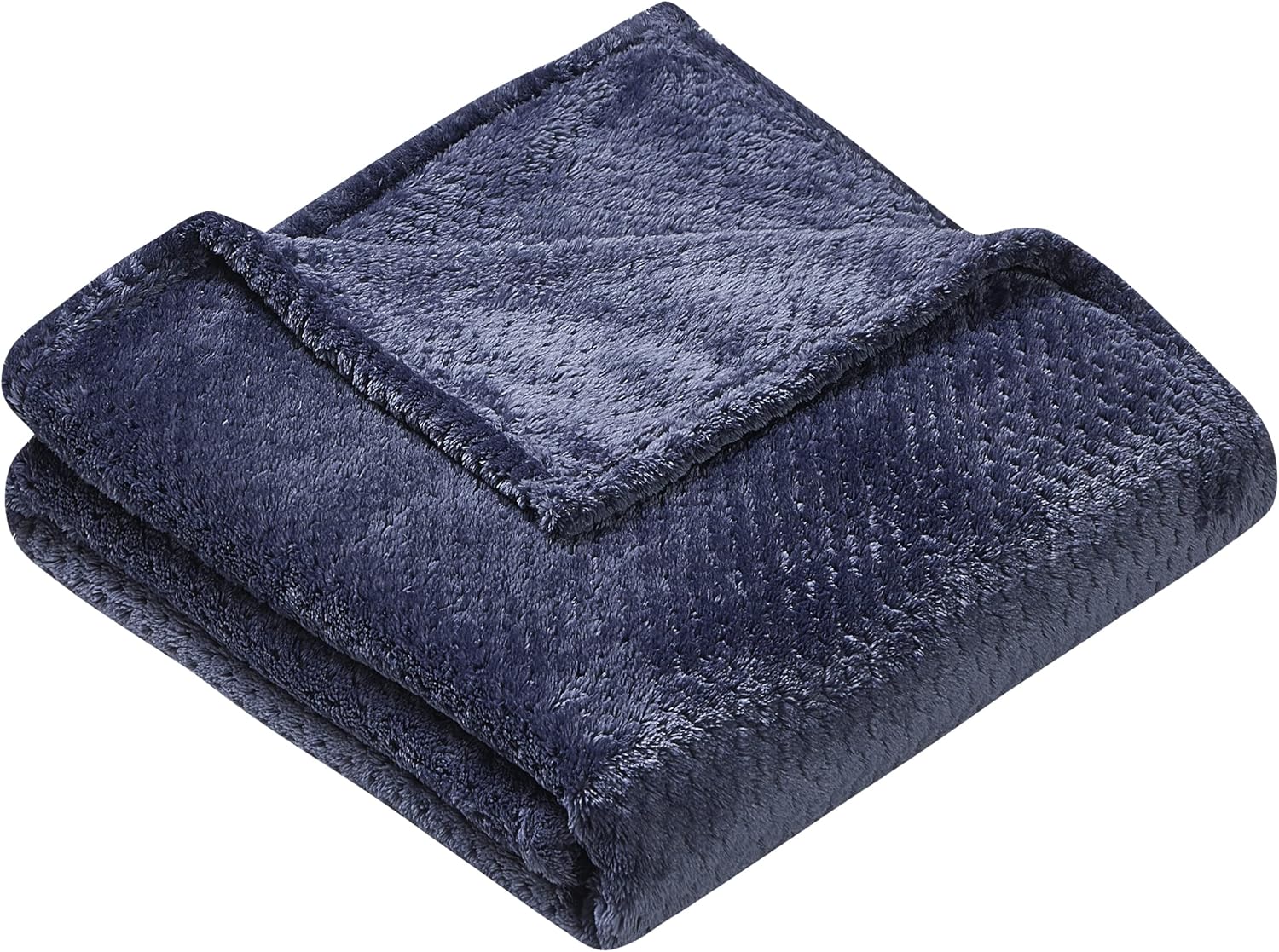 Thesis Manta de forro polar para sofá, manta de medianoche  Manta de microfibra texturizada de punto gofre, acogedora manta suave, 50 x 60 pulgadas