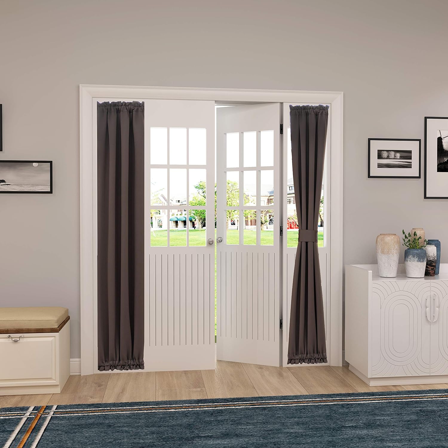 Spring Garden Home – Cortinas opacas para puertas y ventanas, paneles laterales.