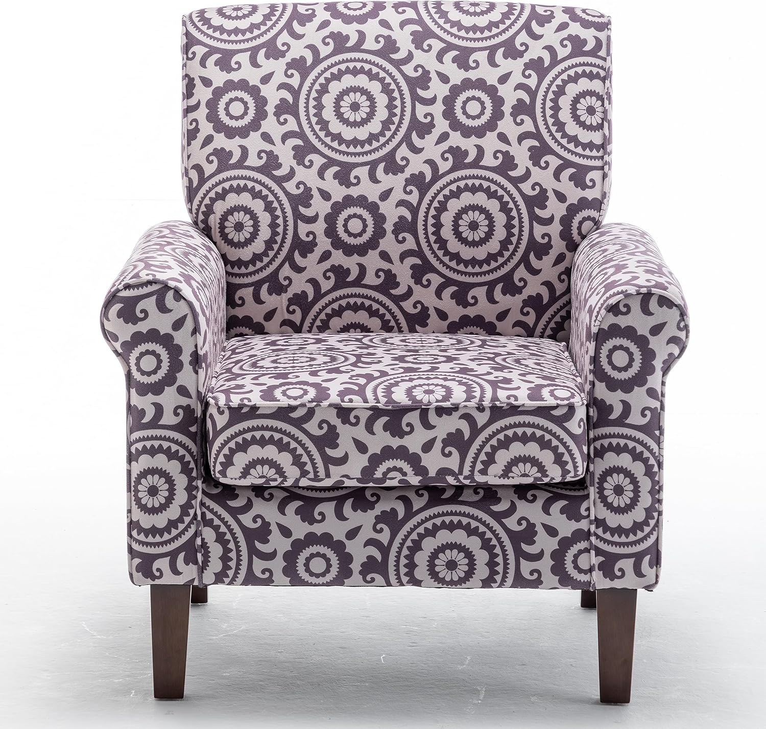 US Pride Furniture Sillas tradicionales para sala de estar, dormitorio y oficina, sillón decorativo con marco de madera de abedul y elegantes