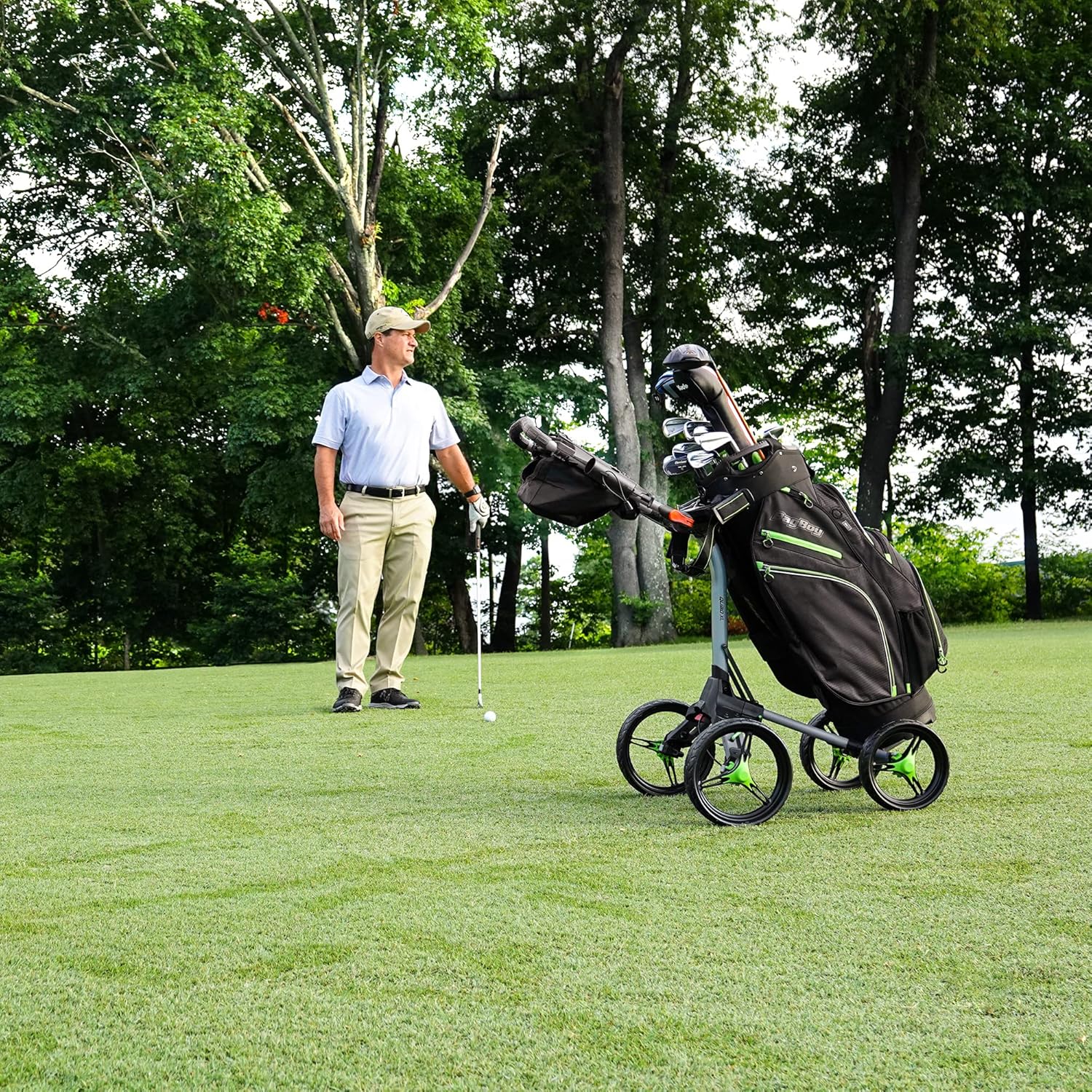 Bag Boy Carrito de empuje Quad XL
