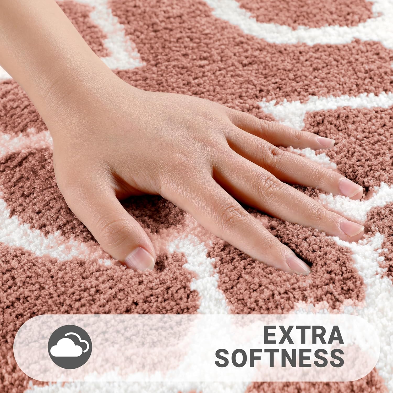 Yimobra Alfombras de baño lujosas y esponjosas, súper elásticas, suaves y gruesas, antideslizantes, absorben el agua, más fáciles de secar, alfombra