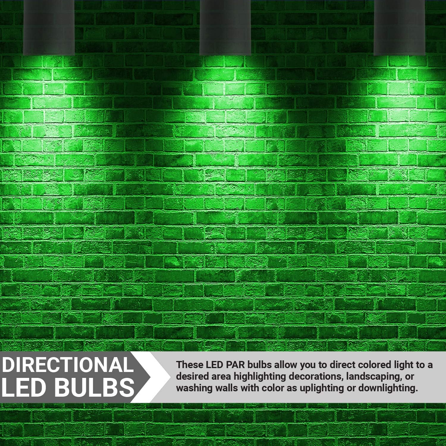 Sunlite Bombilla LED PAR20 80002-SU de color, 3 vatios, (equivalente a 25 W), base media E26, vida útil de 30,000 horas, 1 paquete verde