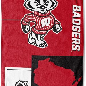 Northwest NCAA State Line – Toalla de playa, 30×60, Wisconsin Badgers Northwest NCAA State Line – Toalla de playa, 30×60, Wisconsin Badgers
