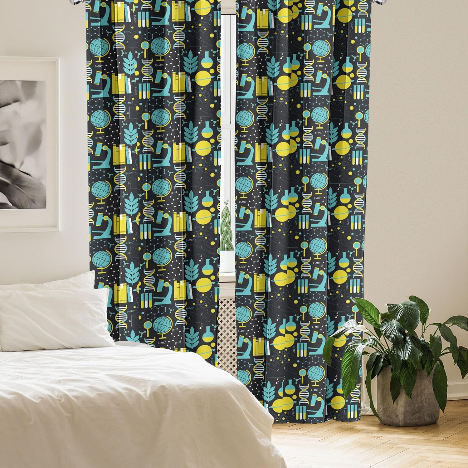 Ambesonne – Paneles de cortinas multicolor