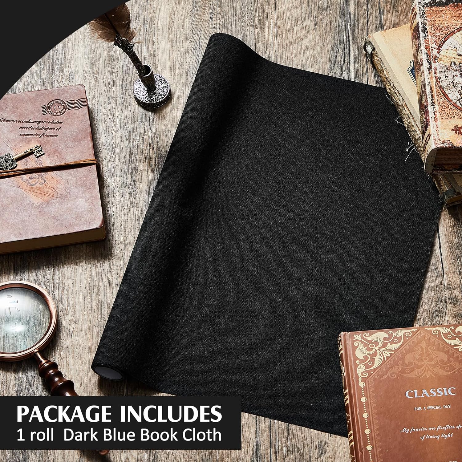 PerKoop Paño para encuadernación de libros, superficie de papel, cubierta de libros de 40 x 16 pulgadas, álbum de recortes, archivo, europeo,