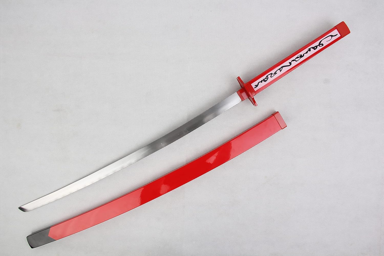 41″ Fantasía Japonesa Anime Posion Strike Samurai Espada Katana Cosplay Traje Réplica Accesorios Arma Hoja de Acero Real