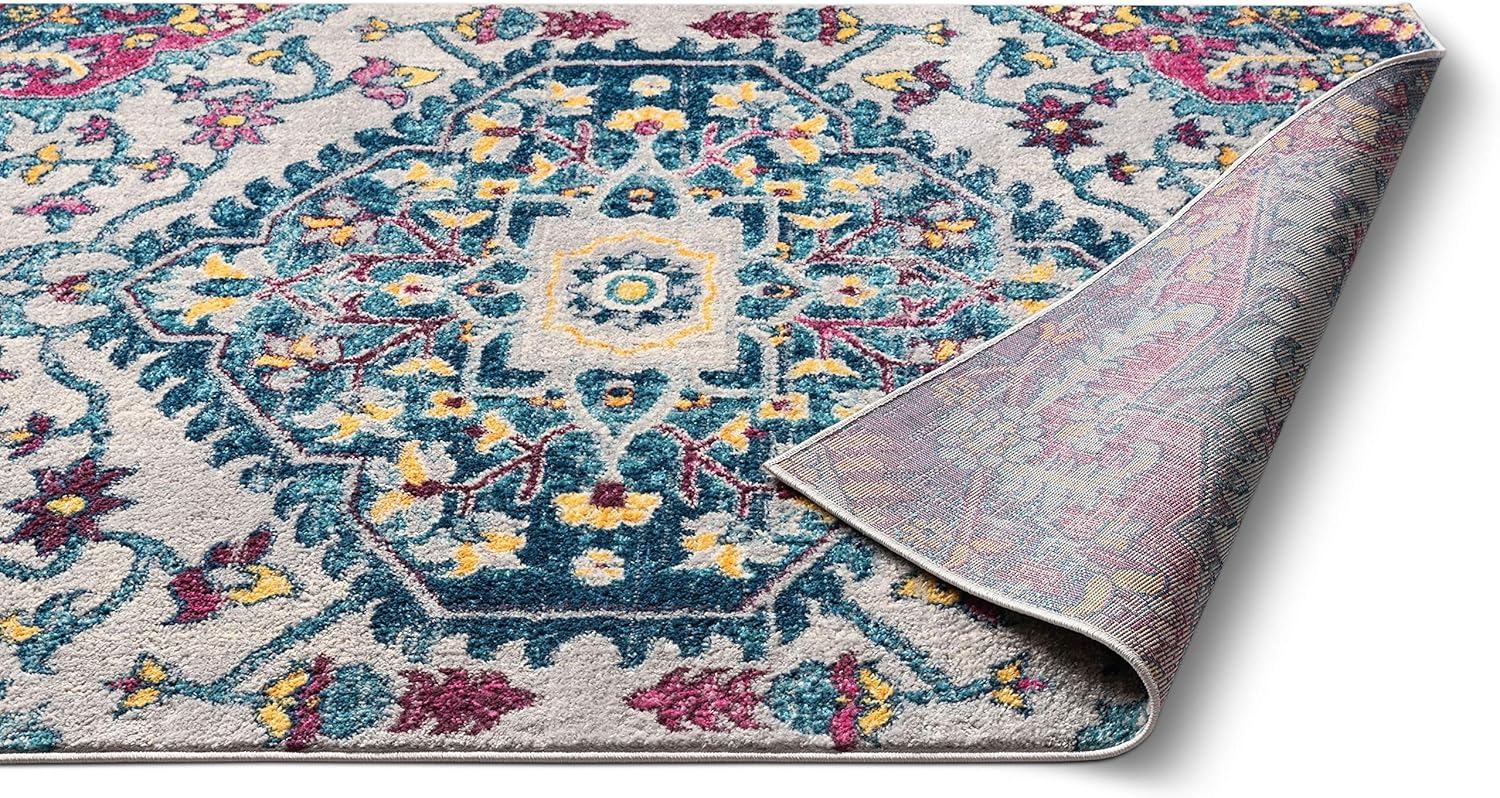 Well Woven Mystic Gwendolyn Mutli – Alfombra envejecida de 5 pies 3 pulgadas x 7 pies 3 pulgadas