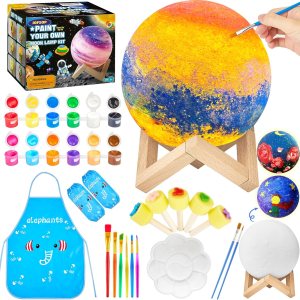 Kit de lámpara de luna para pintar tu propia luna, suministros de arte, kit de manualidades para niños de 9 a 12 años, artes y manualidades para Kit de lámpara de luna para pintar tu propia luna, suministros de arte, kit de manualidades para niños de 9 a 12 años, artes y manualidades para