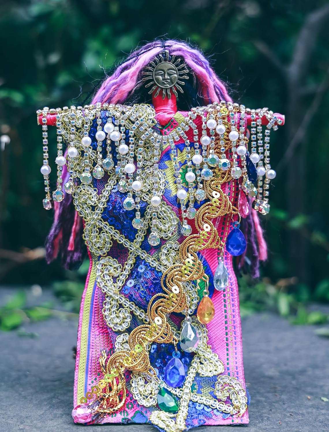 Spirit Doll – Muñeca de arte hecha a mano, muñeca de arte tribal hecha a mano, muñeca bohemia, muñeca curativa, diosa, espíritu de la tierra,