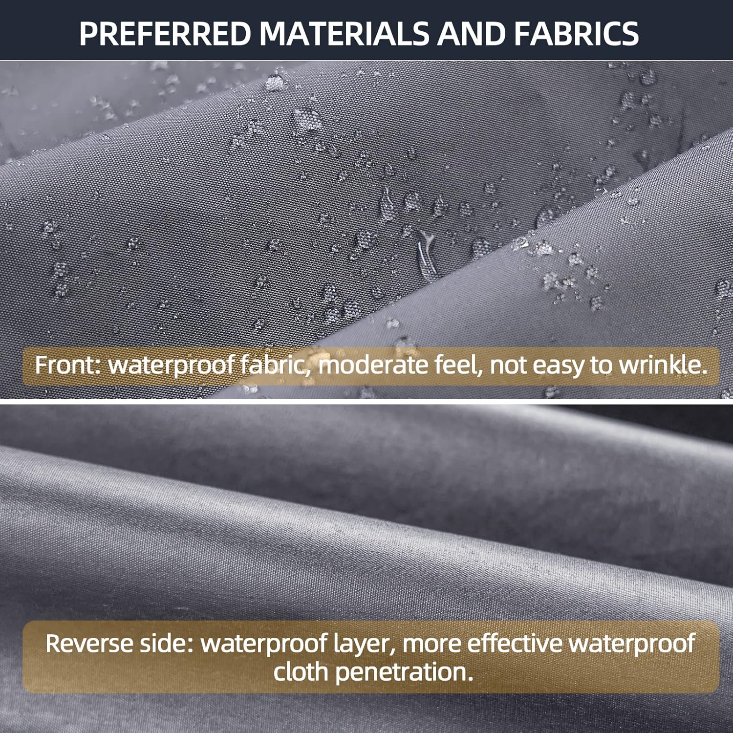 PALON Cubierta impermeable para cortacésped, resistente Ripstop para tractores, cordón de ajuste y hebilla ajustable, cobertizos portátiles con