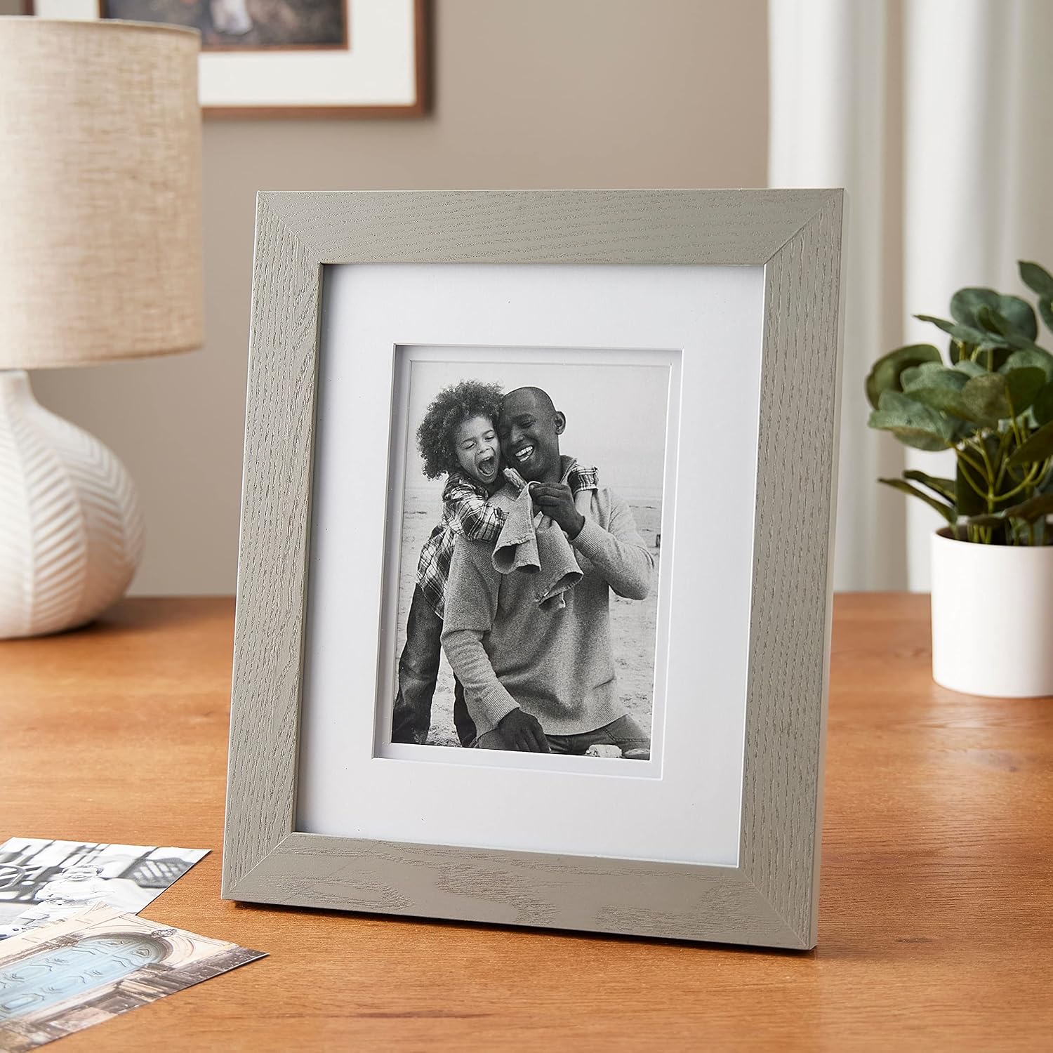 Studio Decor Marco de madera gris de 8×10 mate a 5×7