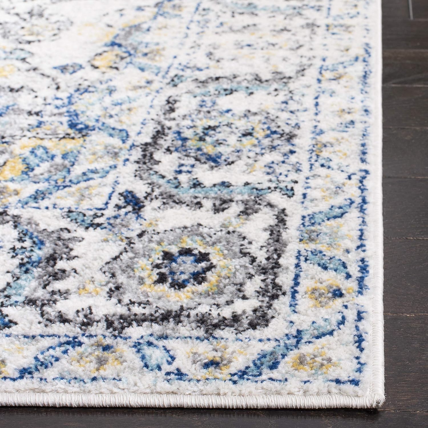 Safavieh – Tapete con diseño de medallón desgastado tipo copo de nieve, colección Madison, no suelta pelo, de fácil cuidado, sala y dormitorio de